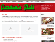 Tablet Screenshot of corsicadeli.com